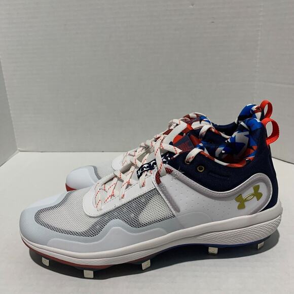 Under Armour Women's Size 11.5 Glyde MT Freedom USA Softball Baseball Cleats New - Picture 1 of 15
